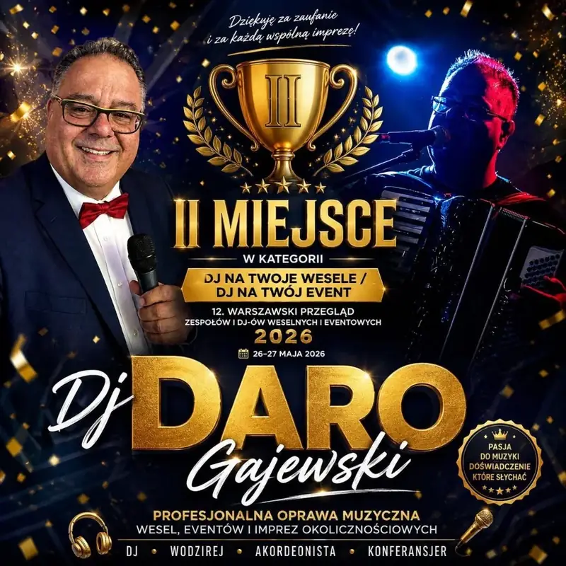 DJ Daro Gajewski — II Miejsce na 12. Warszawskim Przeglądzie DJ-ów i Zespołów 2026